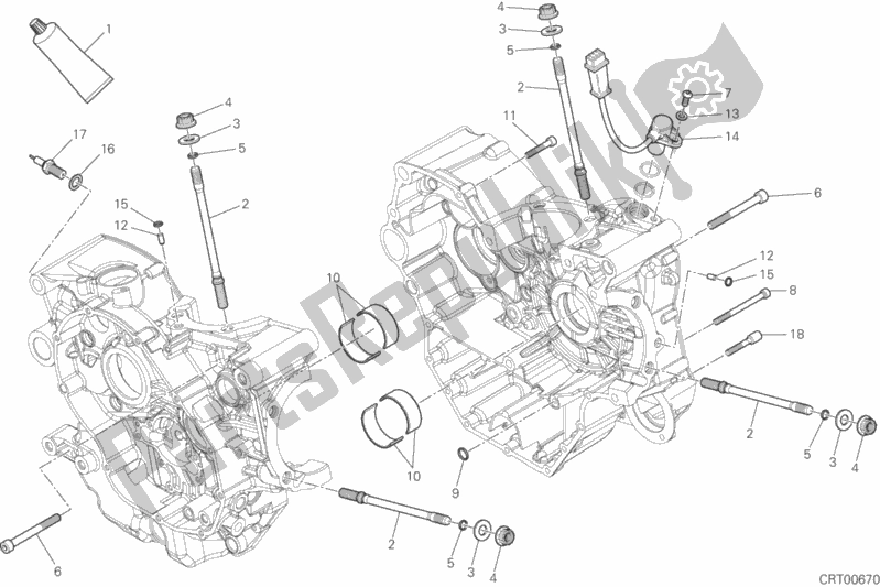 Tutte le parti per il 10a - Coppia Semicarter del Ducati Monster 821 Dark Thailand 2015